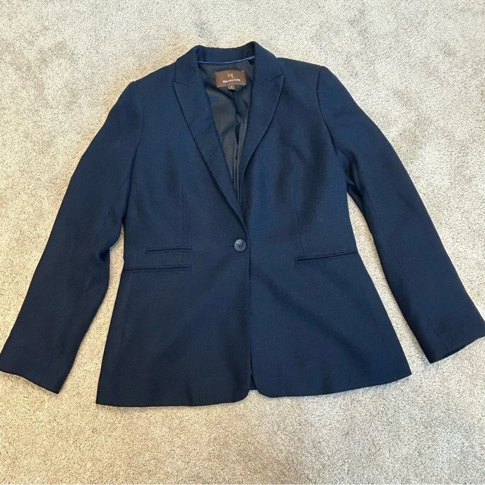 MELANIE Lyne blue blazer Sz 8 career business professional 
Excellent condition - Picture 5 of 14
